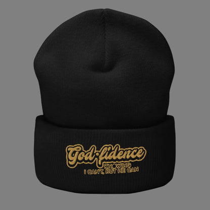 cold weather beanie, godfidence