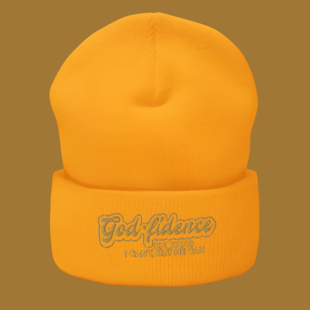 cold weather beanie, godfidence