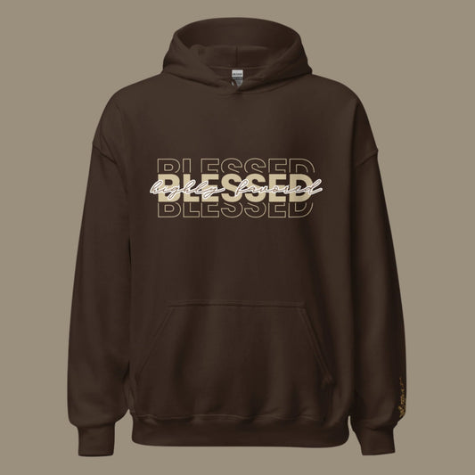 chocolate brown hoodie, faith based